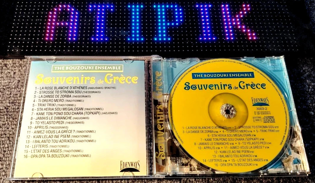 📀Cd Souvenirs De Grèce - Bouzouki Ensemble - Voyage Musical Raro 👌 – photo 3